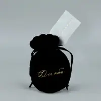 Мешочек подарочный замшевый &laquo;Для тебя&raquo;, черный, тиснение, 9&times;12 см &plusmn; 1.5 см