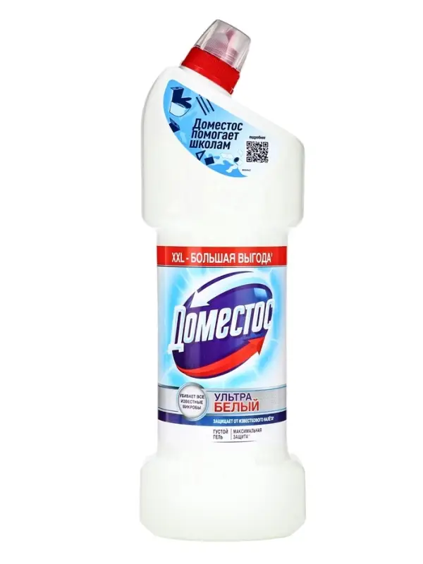 Чистящее средство для унитаза Domestos &laquo;Ультра белый&raquo;, 1.5 л