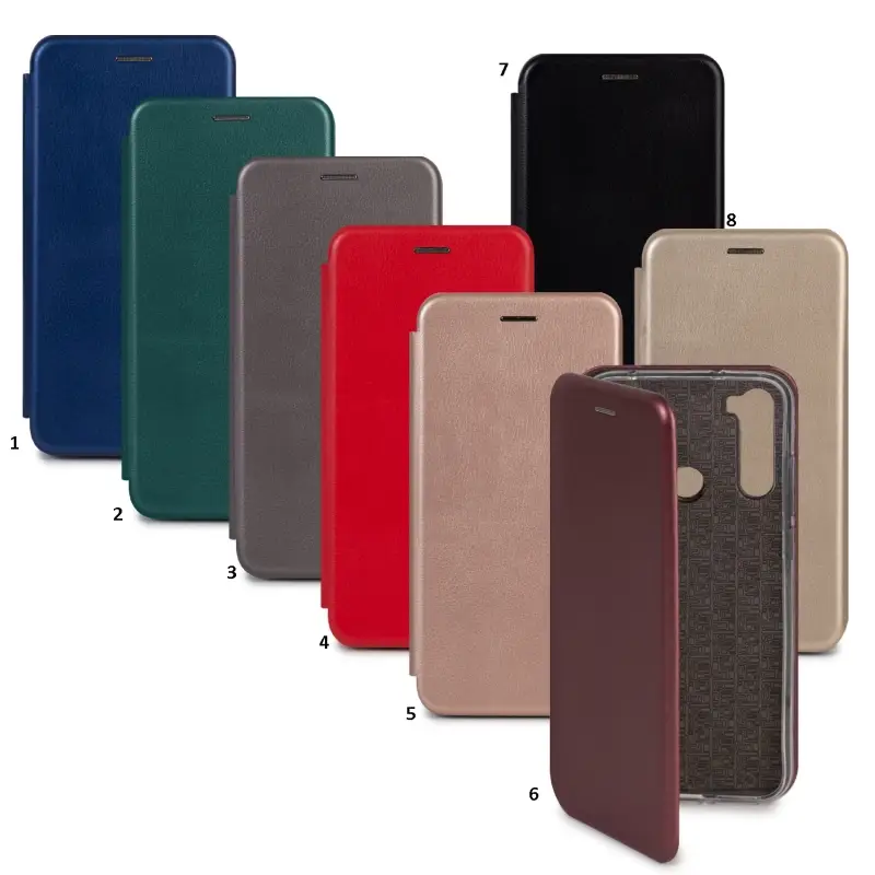 Чехол-книжка Xiaomi Note 8T цвета в ассортименте Чехол-книжка Xiaomi Note 8T цвета в ассортименте