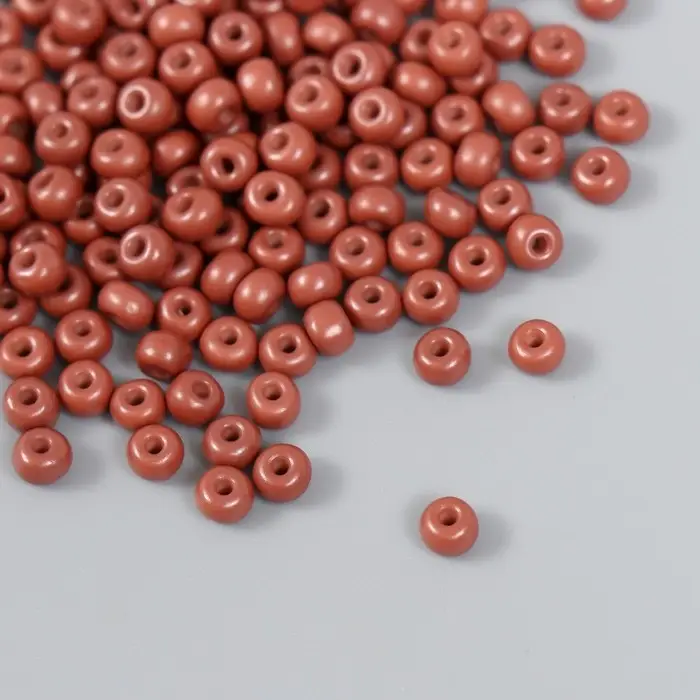 Бисер стекло 6/0  Бисер стекло 6/0 "Коричневая медь" 15 гр