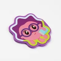 Книжка с мягкими пазлами EVA "Любимые герои", 12 стр., Малышарики