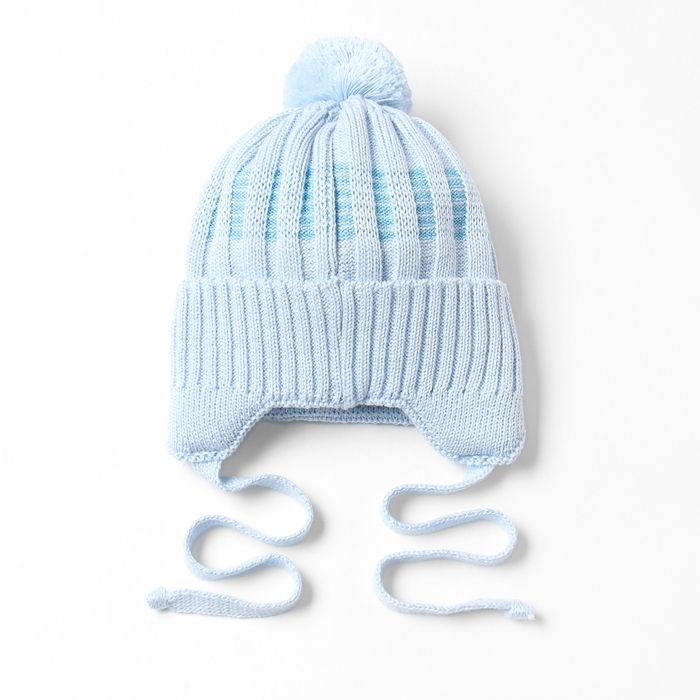 Шапка детская MINAKU, размер 44-46, цвет голубой Шапка детская MINAKU, размер 44-46, цвет голубой