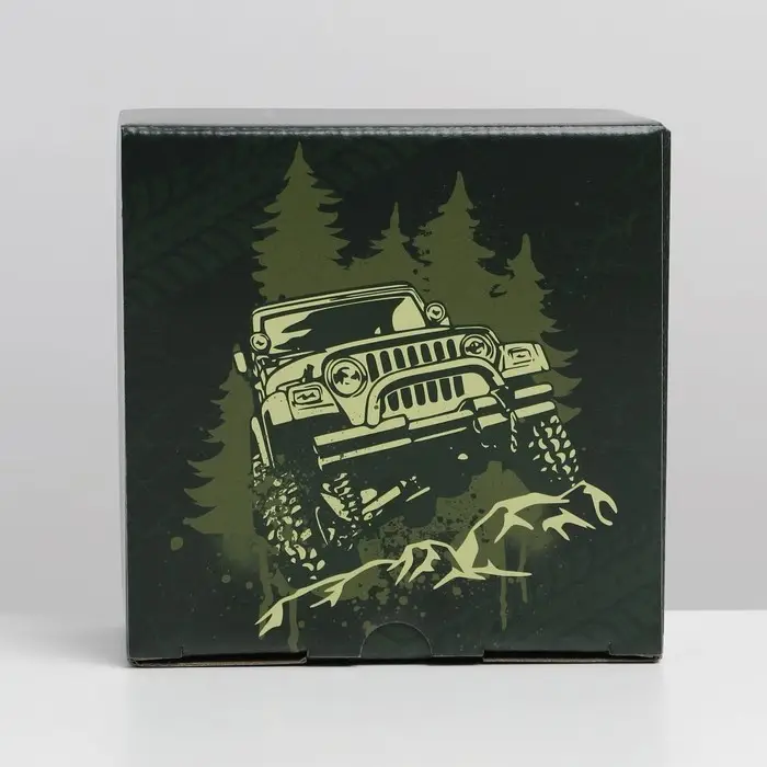 Коробка подарочная сборная, упаковка, &laquo;Джип&raquo;, 15 х 15 х 7 см