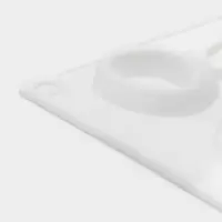 Форма для шоколада Доляна &laquo;Колечки&raquo;, силикон, 27.9&times;16.1&times;1 см, белая