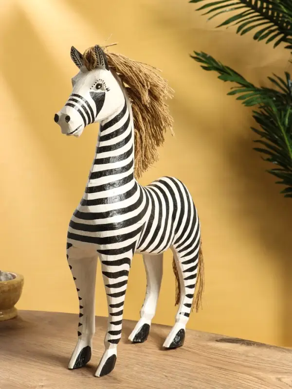 Сувенир «Зебра», 30×10×45 см, дерево, чёрно-белый Сувенир «Зебра», 30×10×45 см, дерево, чёрно-белый