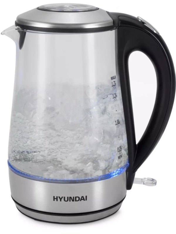 Чайник HYK-G8406 1,7л 2200Вт прозрачный (металл)