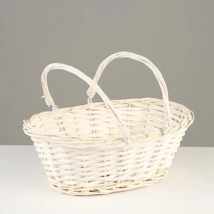 Корзинка с подвижными ручками, 32 х 25 х 13 см, ива Корзинка с подвижными ручками, 32 х 25 х 13 см, ива