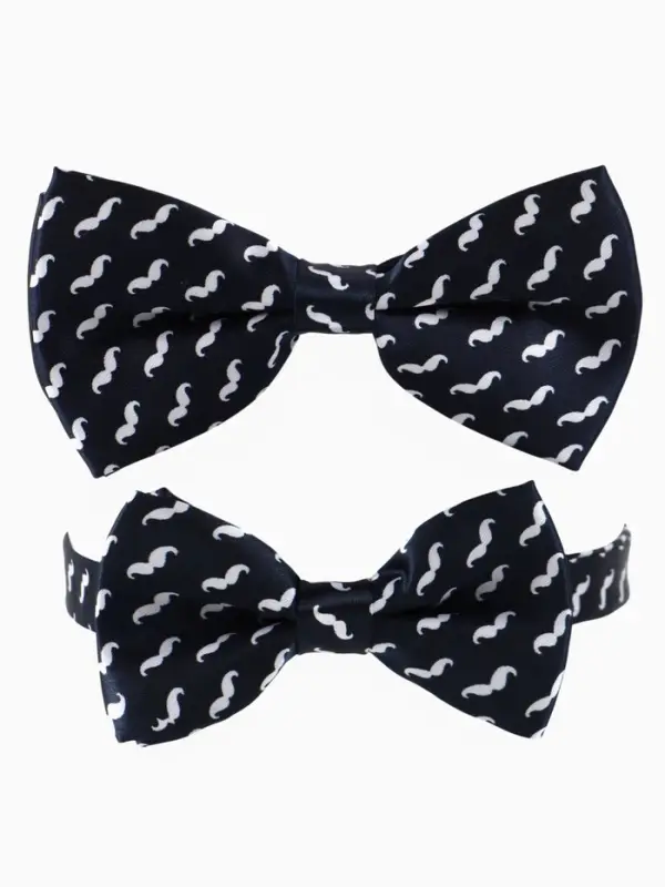 Галстук - бабочка для мальчика и папы M&B Family look, 2 шт., синий