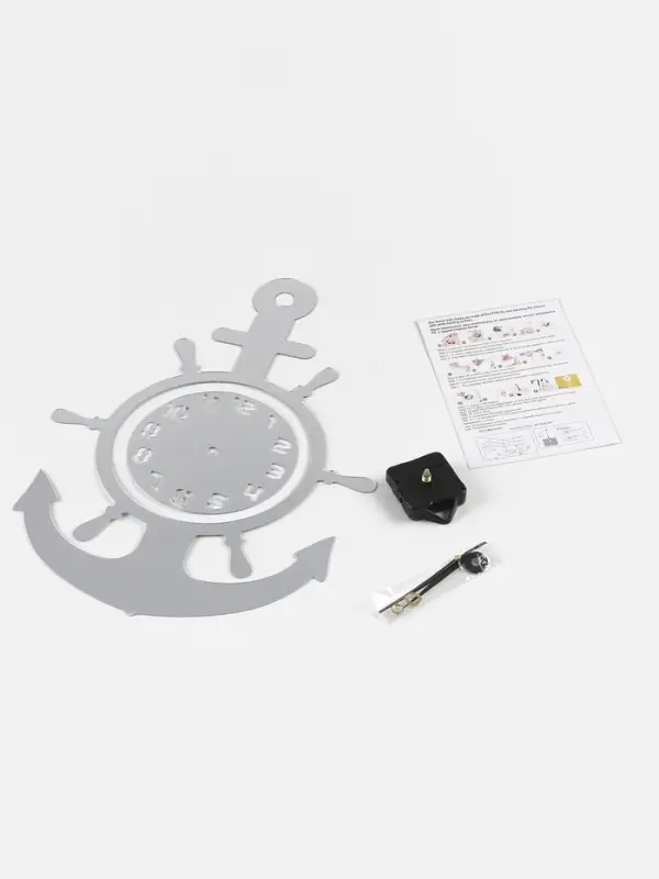 Часы настенные интерьерные &laquo;Якорь&raquo;, 3D, наклейка, 45&times;31 см