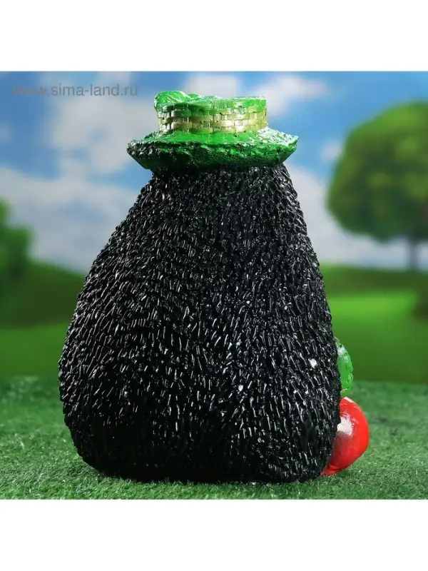 Садовая фигура из гипса &laquo;Ёжик с тремя яблоками&raquo;, 20&times;15&times;27 см