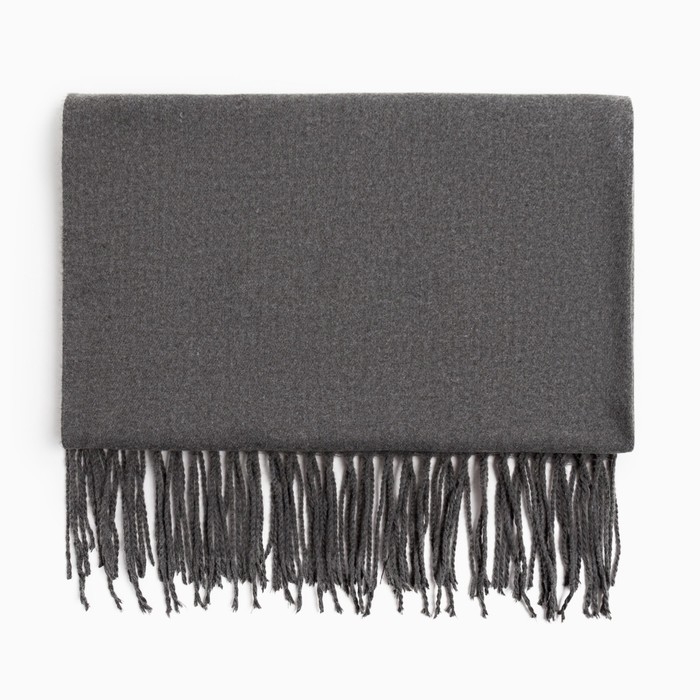 Палантин женский MINAKU однотонный цв. серый, размер 68*180  см