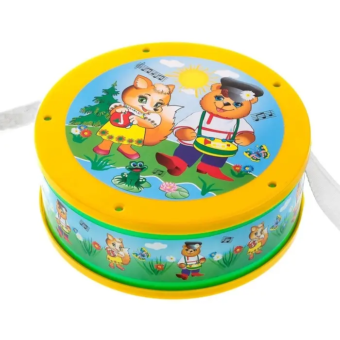 Игрушечный барабан, для детей, МИКС