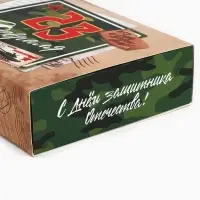 Коробка для сладостей &laquo;23 февраля&raquo;, почта, 20&times;15&times;5 см