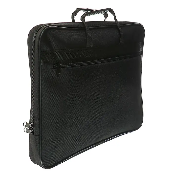 Папка с ручками текстильная А4, Calligrata &laquo;Офис&raquo;, для бумаг, для офиса, 365&times;290&times;30 мм, 1Ш41, черная