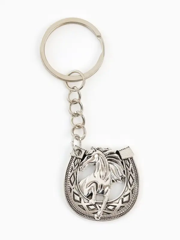 Брелок новогодний «Подкова», сер, 3 х 8 см