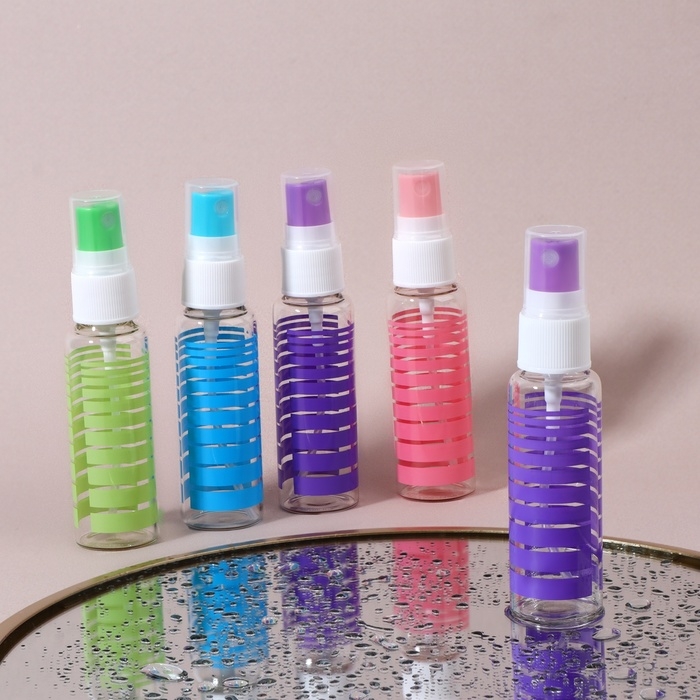 Флакон для парфюма «Полоски», с распылителем, 40 мл, цвет МИКС Флакон для парфюма «Полоски», с распылителем, 40 мл, цвет МИКС