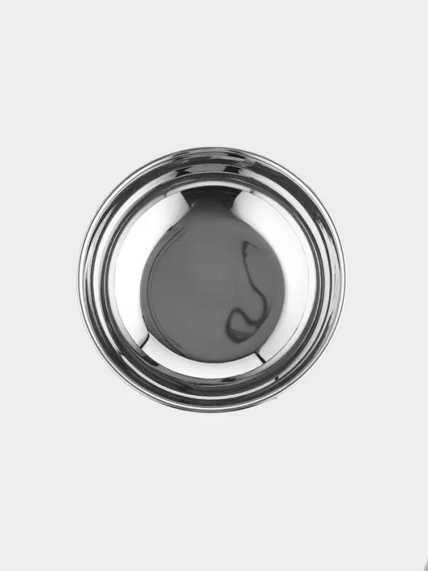 Блюдо сервировочное на подставке &laquo;Человек&raquo;, d=18 см, нержавеющая сталь, латунь