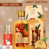 Подарочный набор URAL LAB «Заветное желание»: гель для душа 300 мл и мист для тела 88 мл, Новый Год