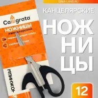 Ножницы канцелярские, 12 см, &laquo;Офис&raquo;, пластиковые ручки, европодвес