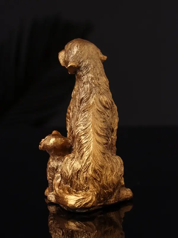 Фигура  Фигура "Лабрадор с щенками", 10х7 см, бронза