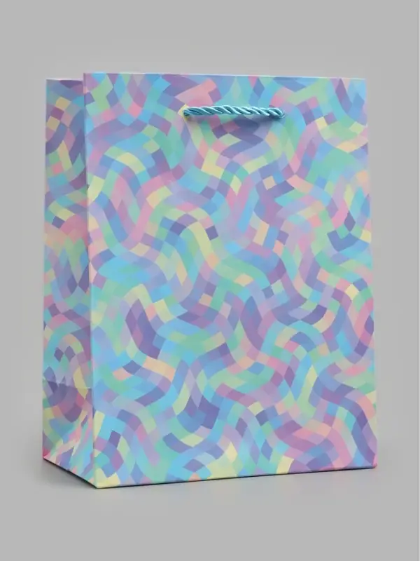 Пакет подарочный ламинированный "Лабиринт", S 18 x 23 х 10 см