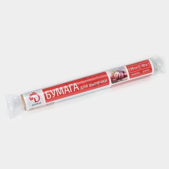 Бумага для выпечки Доляна, 30 см&times;10 м(+/-2см), в термоусадке