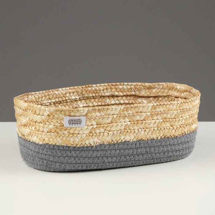 Корзина стеллажная Корзина стеллажная "Сканди", 260 х 160 х 100 мм, графит