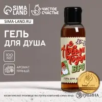 Гель для душа мужской &laquo;С Новым Годом, бро!&raquo;, 100 мл, аромат пряный, Чистое счастье