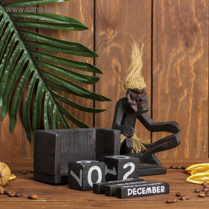 Сувенир дерево календарь Сувенир дерево календарь "Абориген" 14х20х8 см МИКС