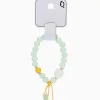 Браслет-оберег &laquo;Нефрит и кварц&raquo;, №8, d=6 см, зелёный