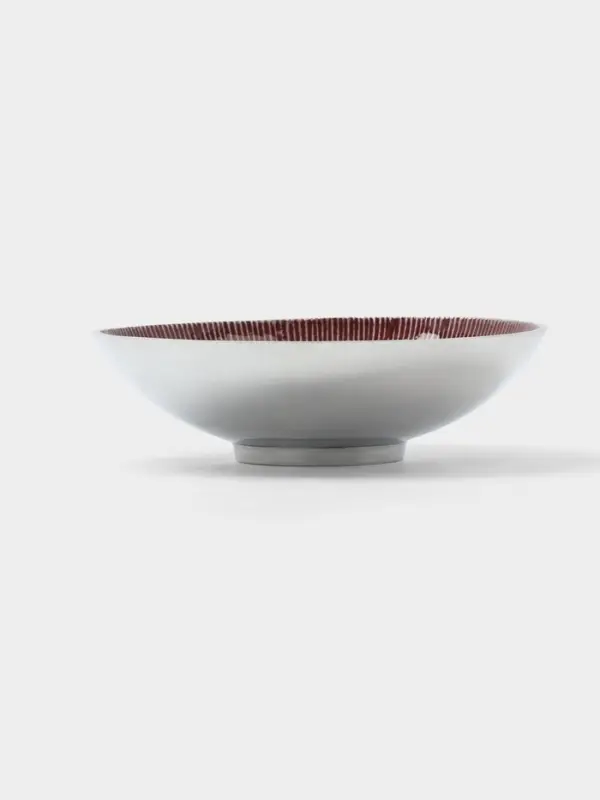 Блюдо, 24&times;24&times;7.3 см, алюминий, бордовое