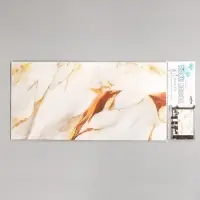 Панель ПВХ самоклеящаяся TAKE IT EASY &laquo;Мрамор&raquo;, 600&times;300 мм, цвет белый/золотой