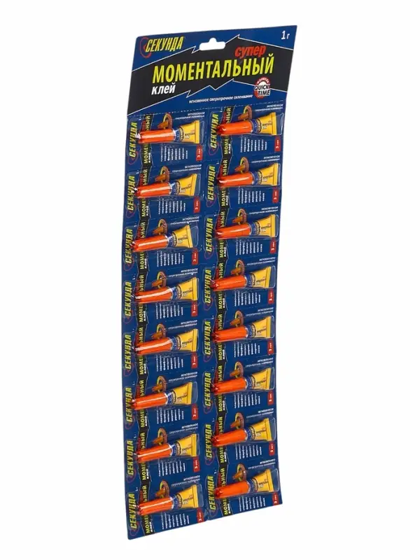 Моментальный клей &laquo;Секунда&raquo; на блистер-карте, 1 г