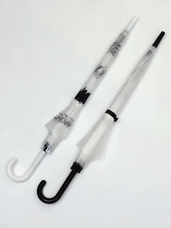 Зонт - трость детский &laquo;Коты&raquo;, полуавтоматический, 8 спиц, R=47/55 см, d=94 см, МИКС