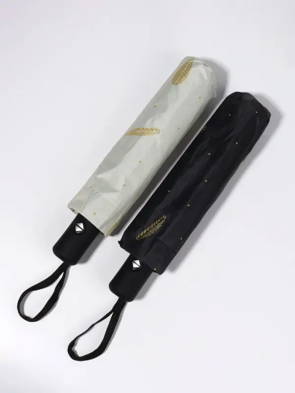 Зонт автоматический &laquo;Перья&raquo;, ветроустойчивый, 3 сложения, 8 спиц, R=48/55 см, d=96 см, МИКС