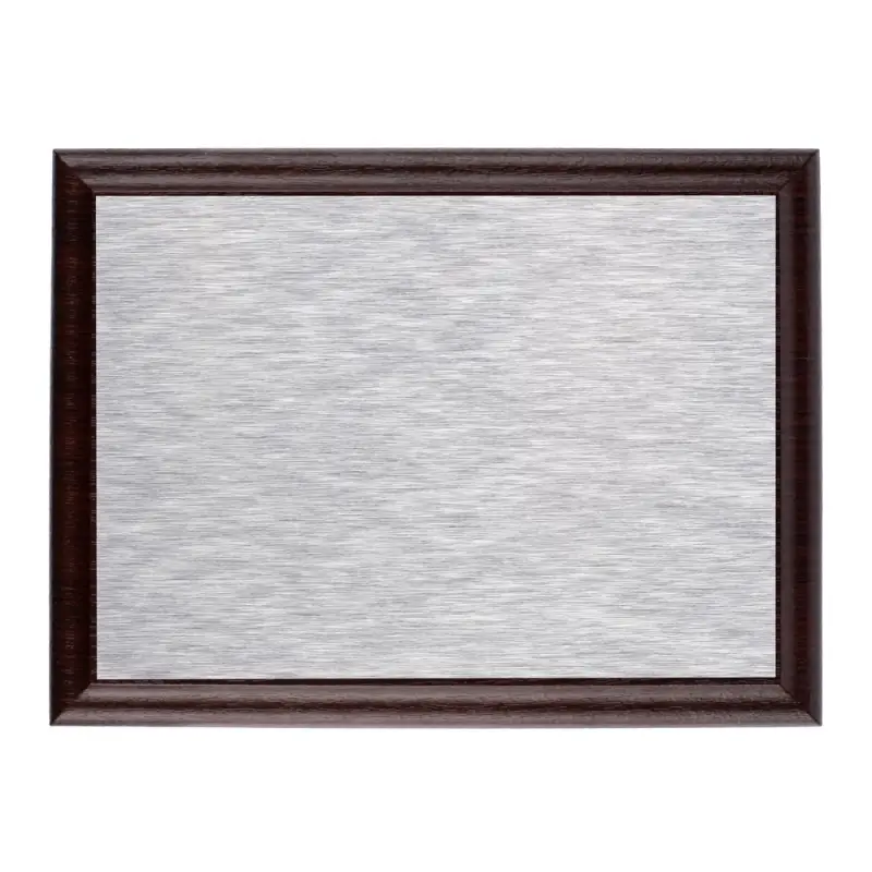 Плакетка Plaque, малая, вишня с серебристой пластиной Плакетка Plaque, малая, вишня с серебристой пластиной