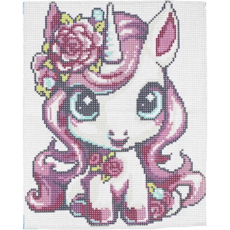 Набор для изготовления Вышивка единорожка МУЛЬТИ АРТ VSH-121706