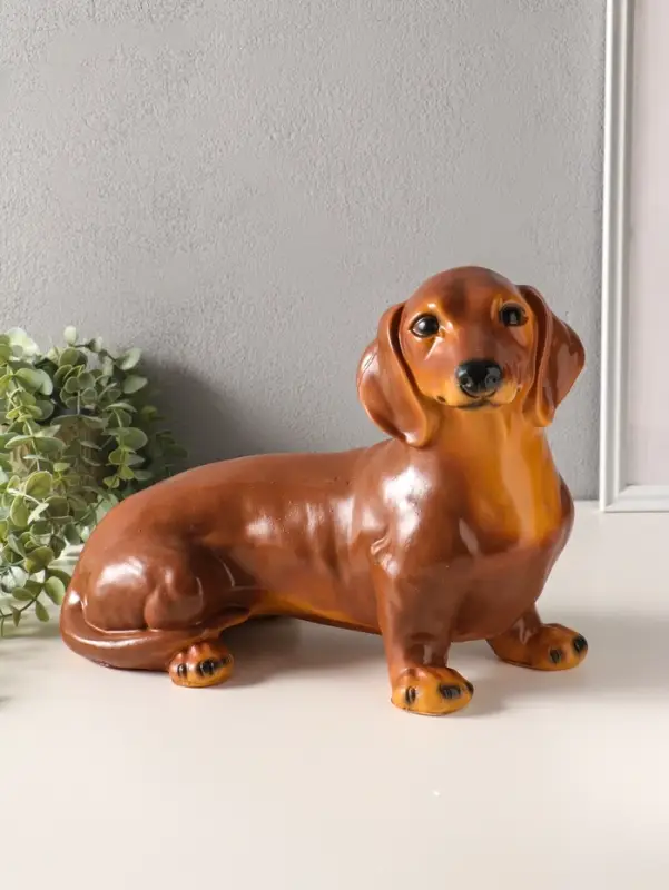 Копилка для денег полистоун &laquo;Собака Такса&raquo;, 25&times;43 см