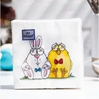 Салфетки пасхальные бумажные &laquo;Сладкая парочка&raquo;, 2 слоя, 20х20 см, 30 шт