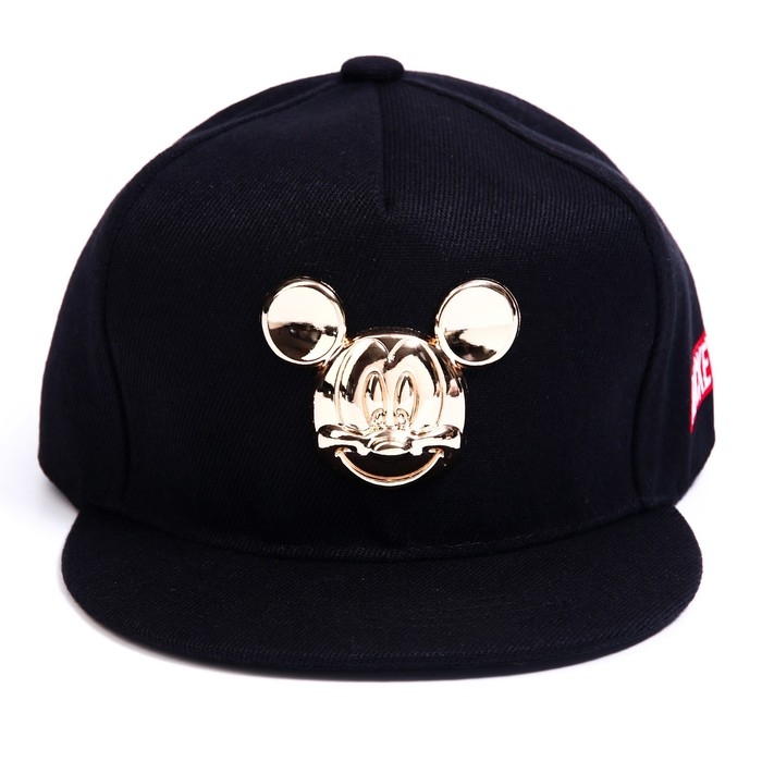 Кепка детская, черная, размер 52-56, «Микки Маус» Кепка детская, черная, размер 52-56, «Микки Маус»