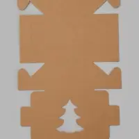 Коробка 10,2 х 10,2 х 5,9 см Бурая (фас 20шт)