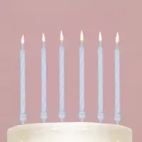Свечи для торта, белые, 24 шт., 6 х 0,3 см