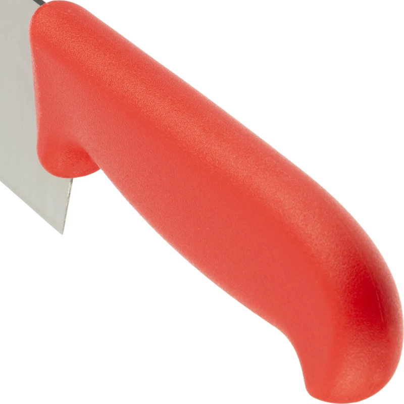 Нож поварской лез 300 мм  толщ 2 мм  3Cr13  красная пластиковая ручка