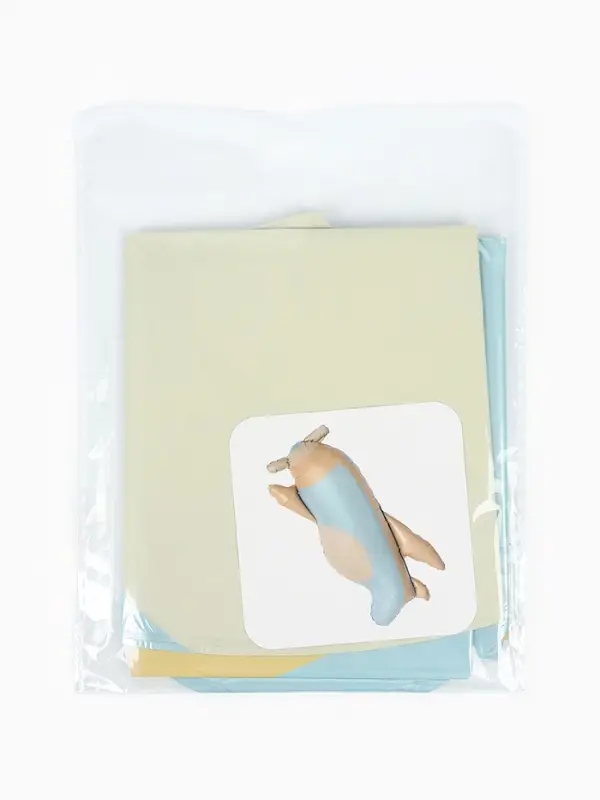 Воздушный шар фольгированный 30" "Голубой самолет"