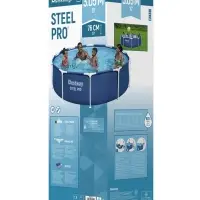 Бассейн каркасный Steel Pro, 305&times;76 см, фильтр-насос, круглый, 56679 Bestway