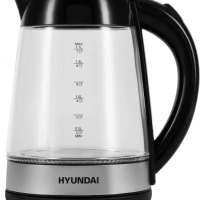 Чайник HYK-G3803 1,7л 2200Вт черный (стекло)