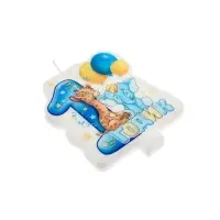 Свеча для торта &laquo;1 годик&raquo;, для мальчика, 8,6 х 7,6 см