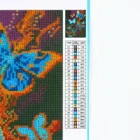 Алмазная мозаика с полным заполнением на холсте &laquo;Бабочки&raquo;, 30&times;40 см