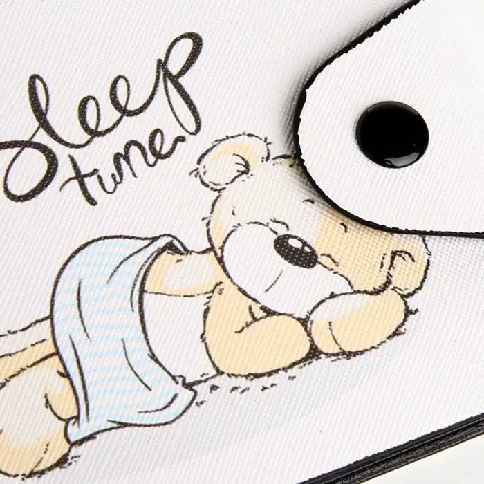 Кошелёк маленький Sleep time, детский, на кнопке, бежевый