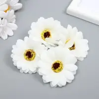 Бутон на ножке для декорирования «Хризантема-ромашка», d=5 см, белый Бутон на ножке для декорирования «Хризантема-ромашка», d=5 см, белый